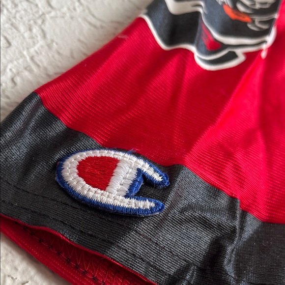 Vintage Champion Bukaneers Red and Black Football Jersey - Picture 2 of 14